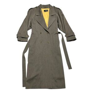 SANYO Fashion House Vintage Luxury Waterproof Business Trench Coat Womens 8